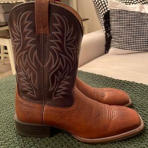 ARIAT COWBOY BOOTS. WORN ONCE.